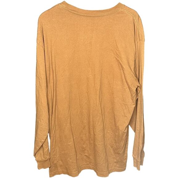 Brixton Orange Standard Fit Long Sleeve Shirt Men's Size XXL - Picture 2 of 7